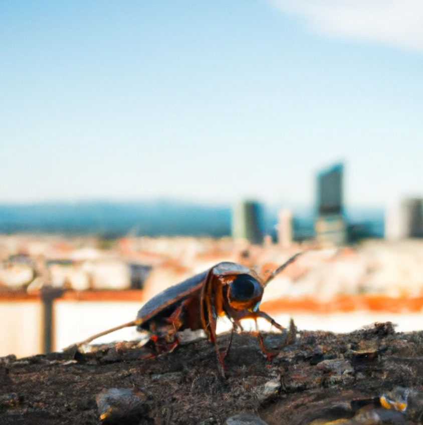 Un cafard à Lyon Fourvière